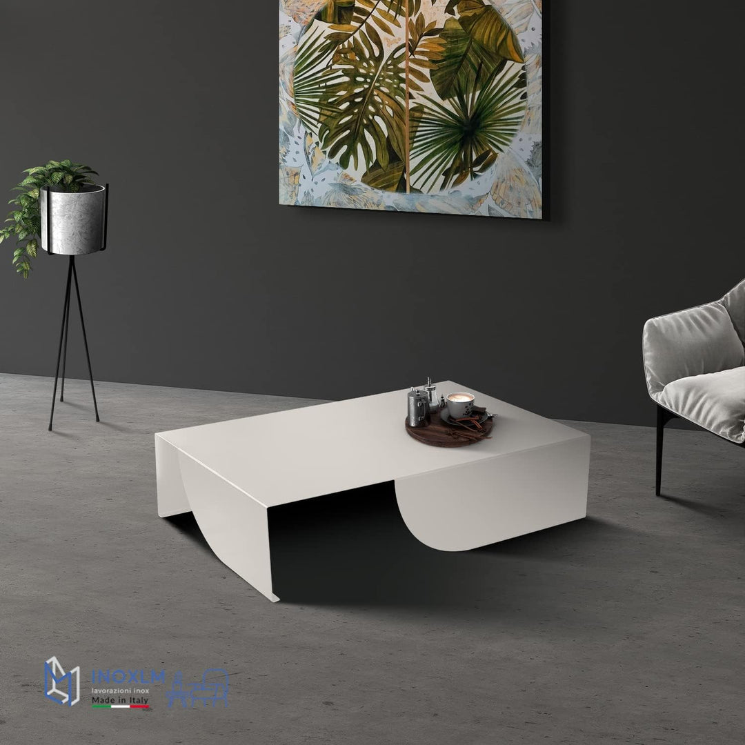 INOXLM Couchtisch Titan | Couchtisch | Couchtisch | Niedriger Design Tisch | Couchtisch Made in Ital