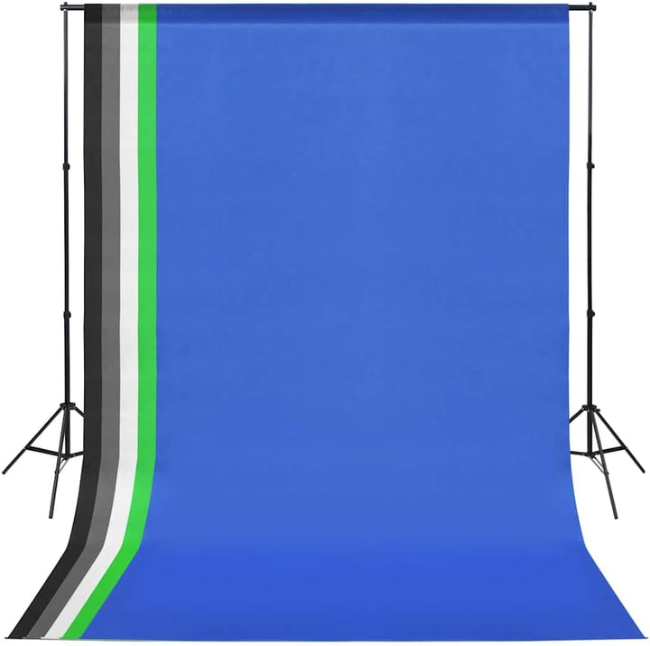 vidaXL Fotostudio Set Hintergrundsystem Softbox Studioleuchte Schirm Stativ