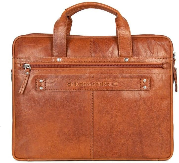 Spikes & Sparrow Bronco R-140 BR 70 Unisex-Erwachsene Henkeltaschen 36x28x9 cm (B x H x T) Braun Bra