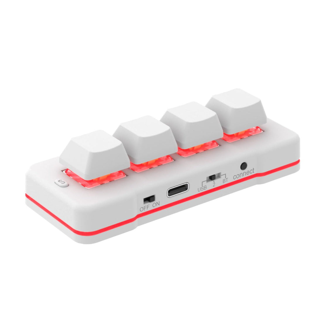 4-Tasten-Mini-Tastatur USB Wired & BT Wireless Mini Keyboard Customized Programmierbare Computer-Tas