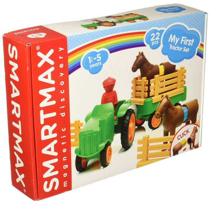 SMARTMAX - My First Tractor Set, Construction Toy, 22 Pieces, 1 1/2-5 Years