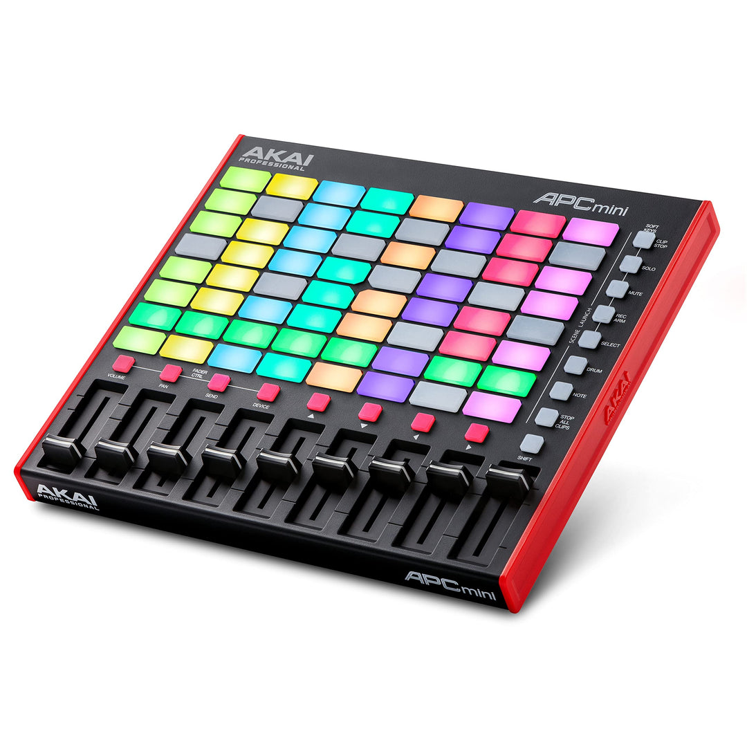 Akai Professional APC Mini MK2 - USB MIDI Pad Controller für Clip Launching mit Ableton Live Lite, 6