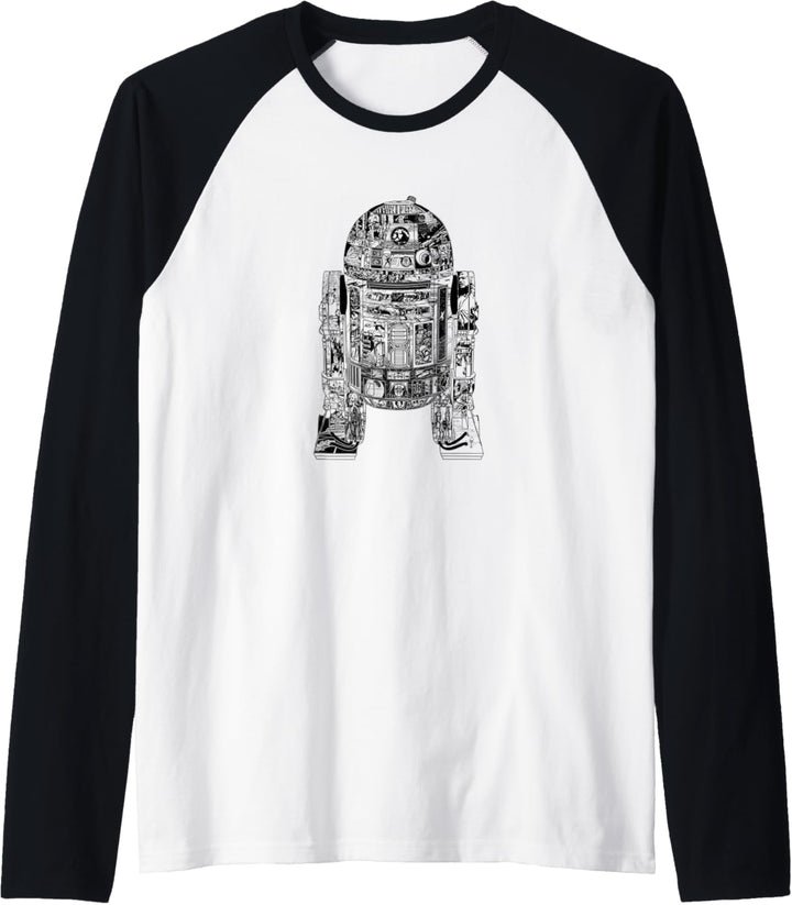 Star Wars Epic R2-D2 Panel Raglan