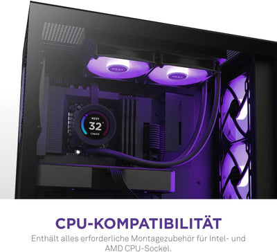 NZXT Kraken Elite 240 RGB - RL-KR24E-B1-240mm AIO CPU Wasserkühlung - 2,36" LCD Display 640x640-2x12