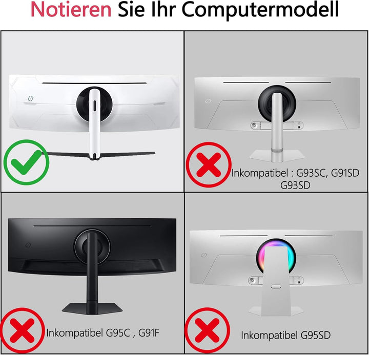 Odyssey G9 VESA-Halterungsadapter kompatibel mit Samsung Odyssey Neo G9 49" Monitoren(Passend für G9