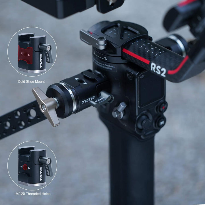 Tilta Linke Side NATO Rail zum Rosettenadapter für DJI RS 2/RS 3 Pro/RSC 2/RS 3 Gimbal TGA-NRA-L