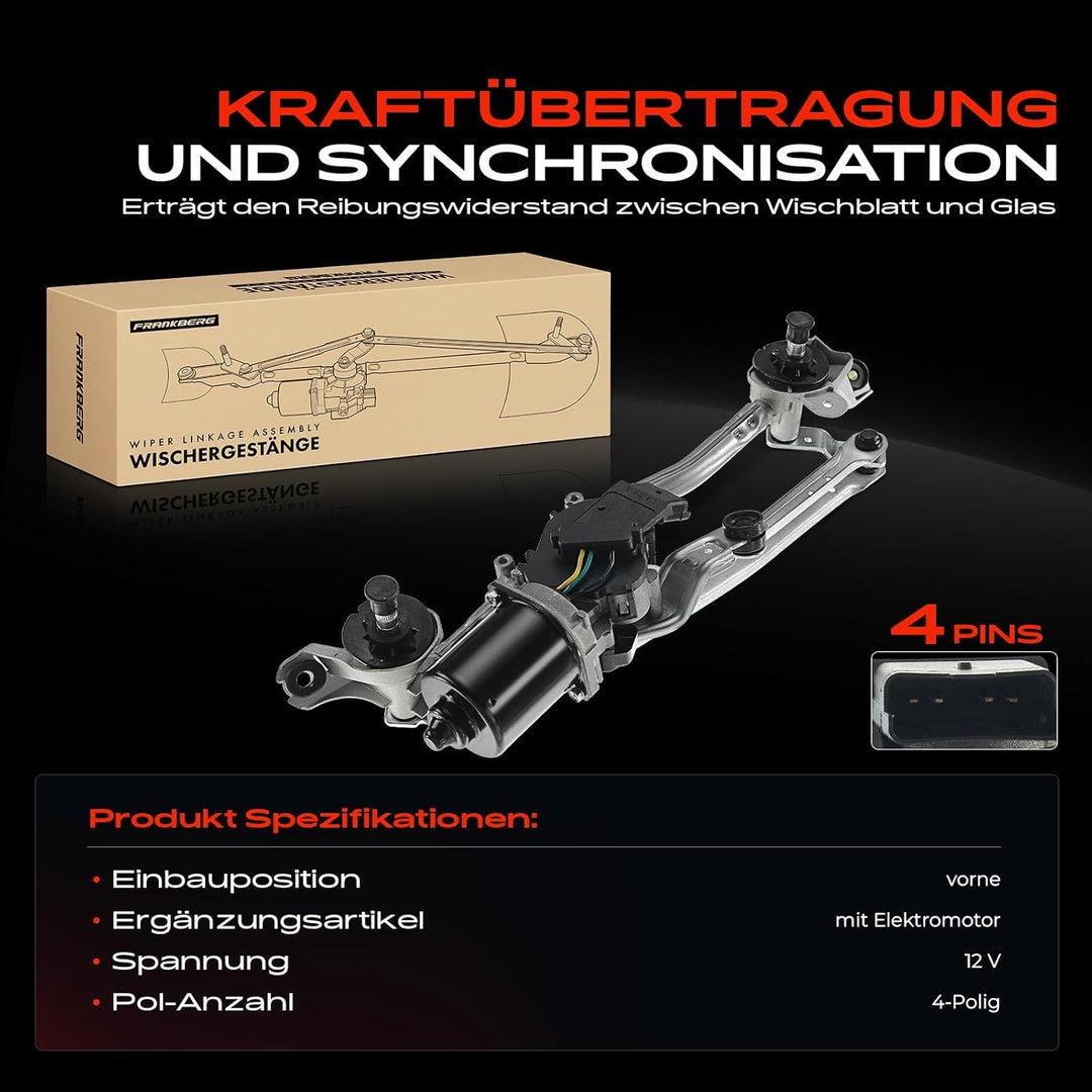 Frankberg Wischergestänge Wischermotor Scheibenwischer für Note E11 NE11 1.4L 1.5L 1.6L 2006-2012 28