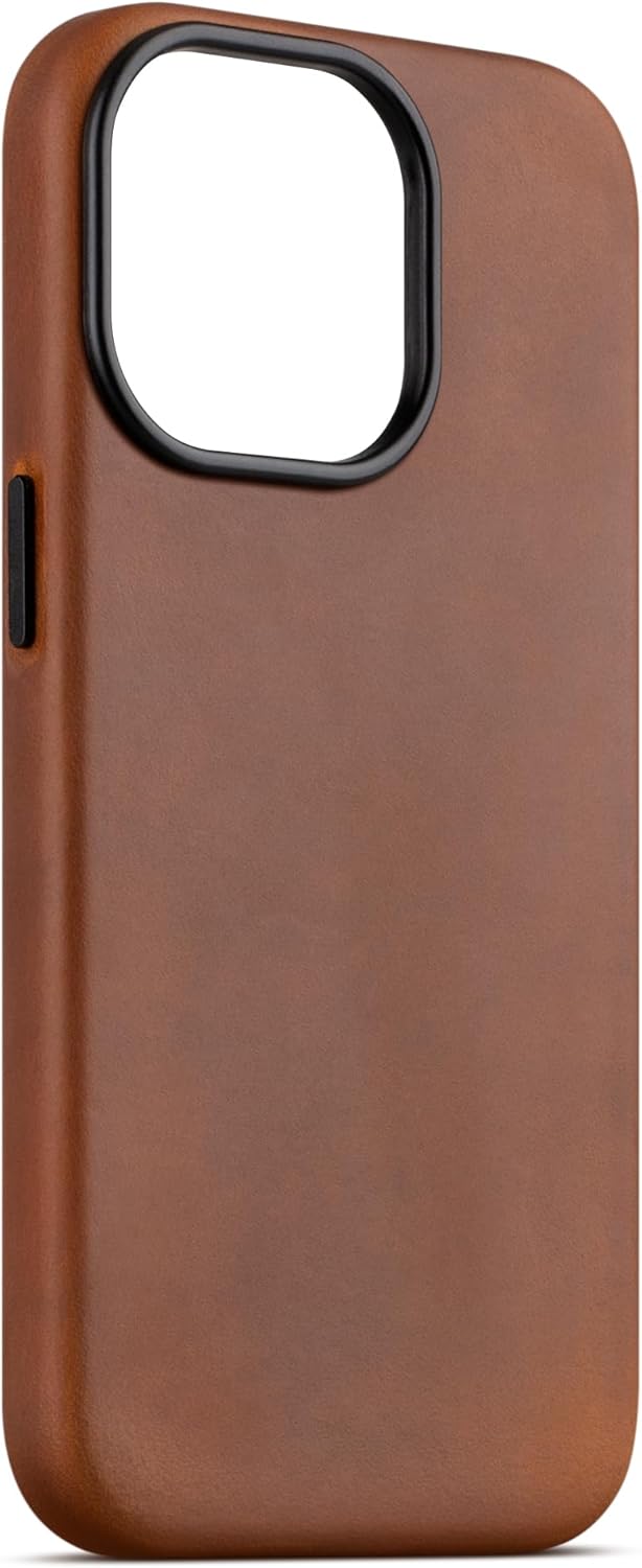 maogoam für iPhone 13 Pro Max Tasche Leder, Echtes Crazy Horse Leder Etui für iPhone 13 Pro Max 6.7"
