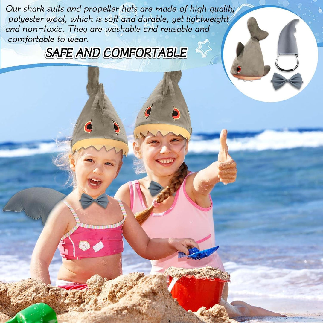 Lustige Hüte Plüschmütze Fischmütze Lustiger Hut Hai Kostüm Set - Lustige Hüte Plüschmütze Fischmütz