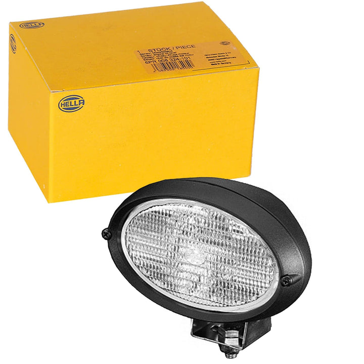 HELLA - Halogen-Arbeitsscheinwerfer - Oval 100 - 24/12V - Anbau/Schraubanschluss - schwenkbarer Mont