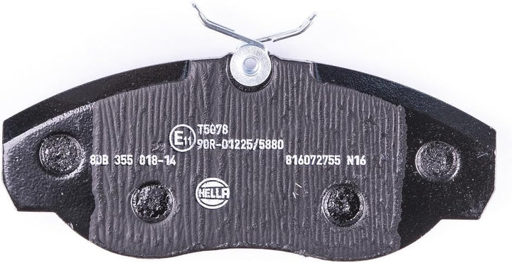 HELLA PAGID 8DB 355 018-141 Bremsbelagsatz - T5078 - Dicke/Stärke: 19.7mm - Bremssystem: Lucas - mit