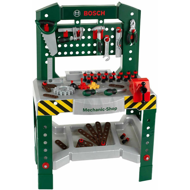 Theo Klein 8574 Bosch Werkbank 77-teilig | Mit Schraubendreher und -schlüssel, Zange, Hammer und vie
