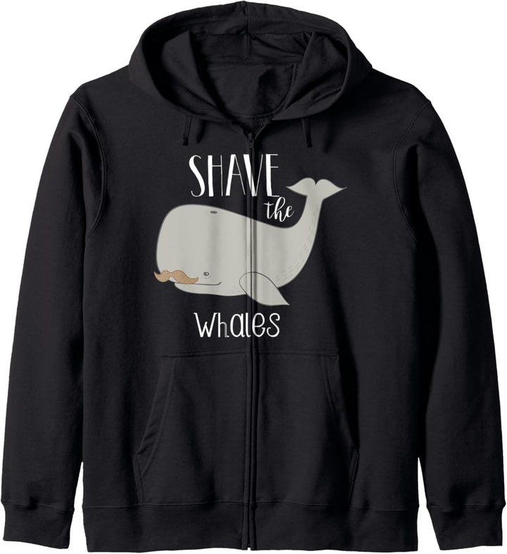 Shave the Whales Lustiger Wal Kapuzenjacke