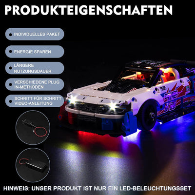 Led Licht Set für Lego 42153 Technic NASCAR Next Gen Chevrolet Camaro ZL1 Modell-Auto-Bausatz(Kein L