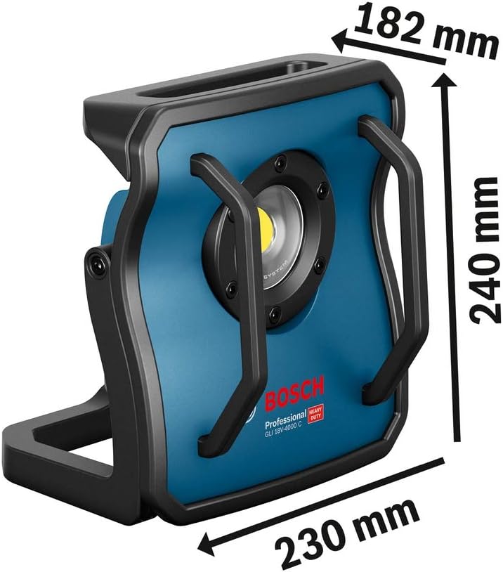 Bosch Professional 18V System Akku Baustrahler GLI 18V-4000 C (Leuchtstärke: 4.000 lm, ohne Akku und