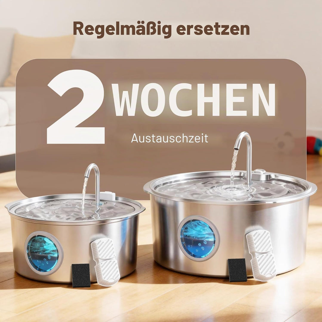 Hundbrunnen-Filter, 12 Kohlefilter + 12 Schwämme 12 Filter + 12 Schwamm, 12 Filter + 12 Schwamm