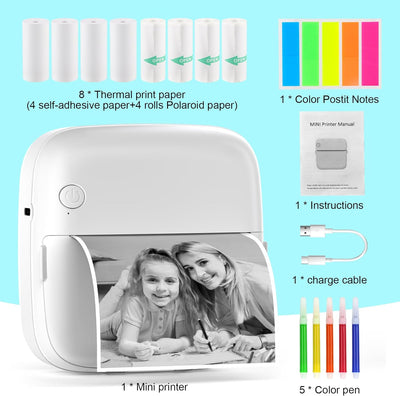 HuiJuKeJi 2024 Neue LED Smartphone Mini Drucker