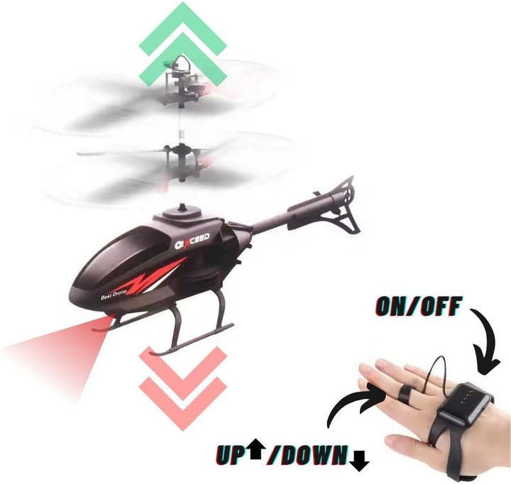 smile items Ferngesteuerter Hubschrauber für Kinder, einfaches RC-Spielzeug mit Auf- und Ab-Bewegung