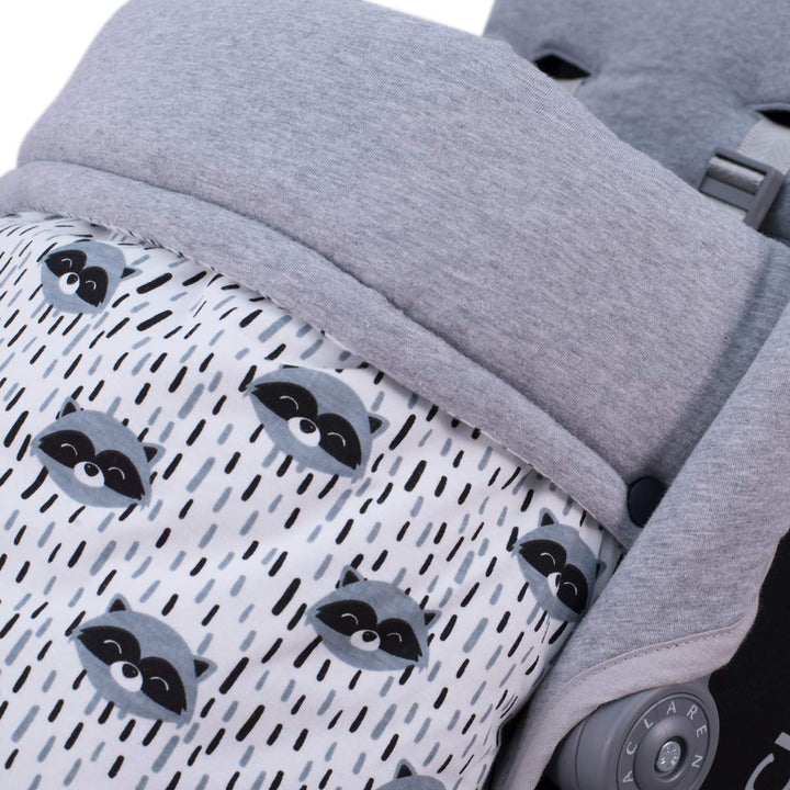 JYOKO KIDS Fusssack Kompatibel mit Maclaren Raccoon BAUMWOLLE, Raccoon BAUMWOLLE