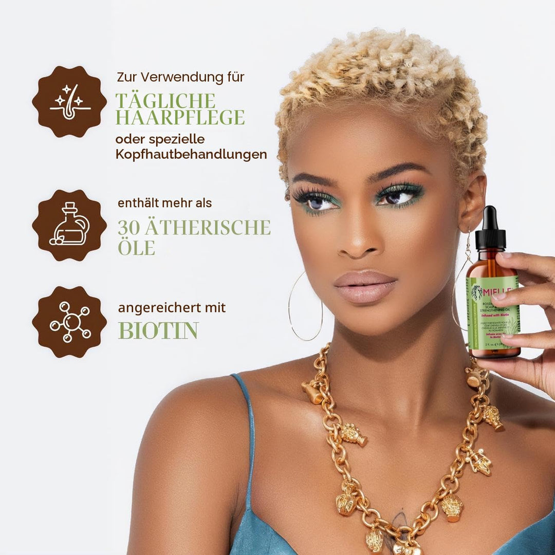 Mielle Organics Mielle Rosemary Mint Kopfhaut- und Haarstärkungsöl für gesundes Haarwachstum, 2 oz 5