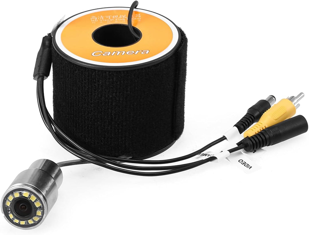 Unterwasser-Fischfinder-Kamera, 50 M Kabel, 1200 TVL Hohe Auflösung, Edelstahlgehäuse, Wasserdicht,