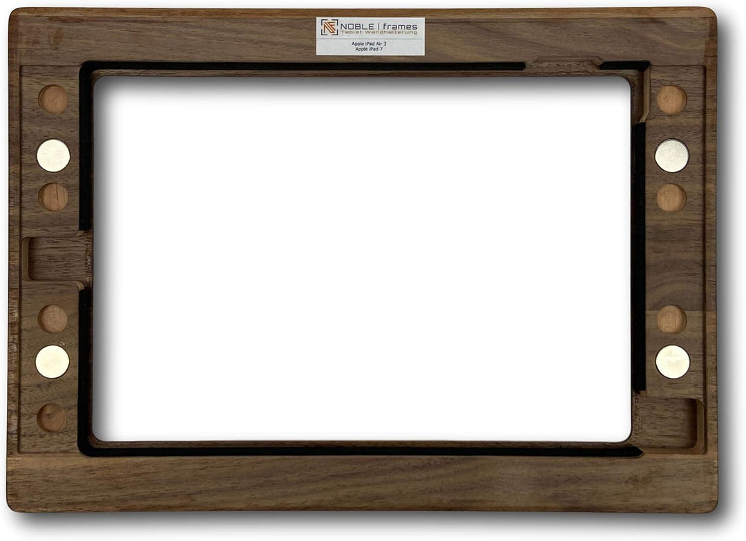 Design Wandhalterung passend für iPad 7|8|9|Air3 aus Eichenholz - hochwertige Tablethalterung - edle