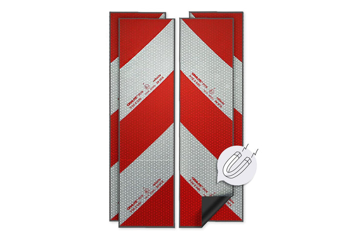 Magnetische Reflecto Kfz-Warnmarkierung aus Orafol ORALITE 5921M in vielen Varianten (Reflexfolie, 4