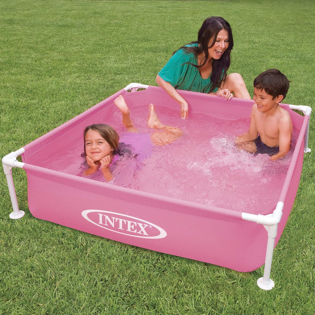 Intex Kinderpool Frame Pool Mini, Grün, 122 x 122 x 30 cm