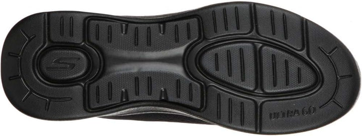 Skechers Herren Go Walk Arch Fit Idyllic Sneaker 39.5 EU Black Textile Synthetic Trim, 39.5 EU Black