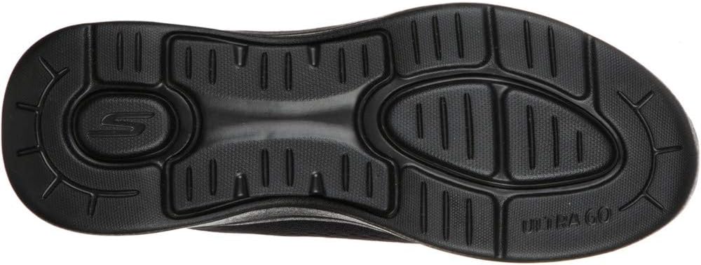 Skechers Herren Go Walk Arch Fit Idyllic Sneaker 39.5 EU Black Textile Synthetic Trim, 39.5 EU Black