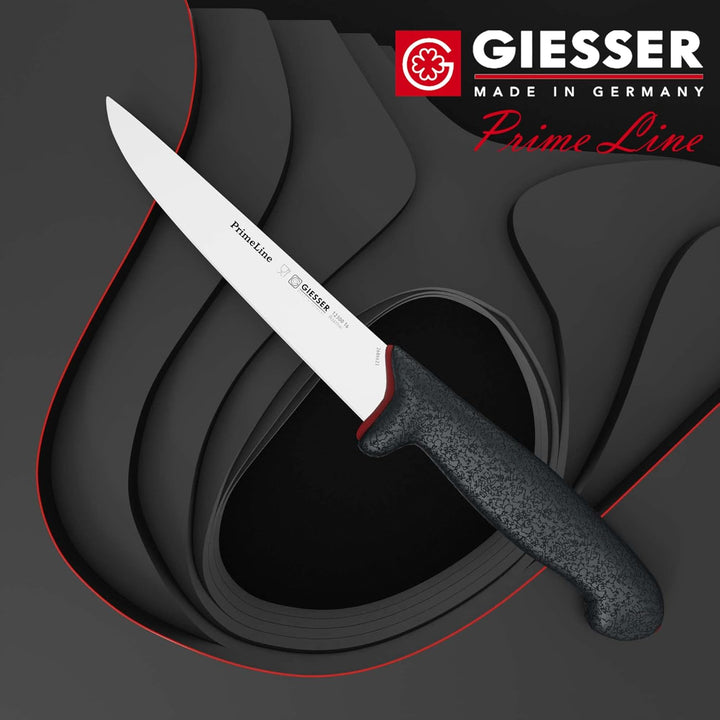 Giesser seit 1776 - Made in Germany - Stechmesser rutschfest PrimeLine, Klinge 16 cm, schwarz, schar