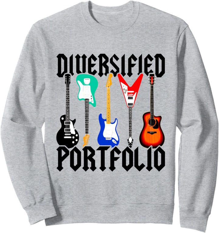 Gitarren Diversified Portfolio E-Gitarre Gitarrenspieler Sweatshirt