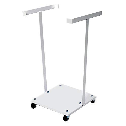 Müllsackständer, fahrbar, mit Rollen, für 60 Ltr. Müllsäcke, Traglast: 30 kg - weiss