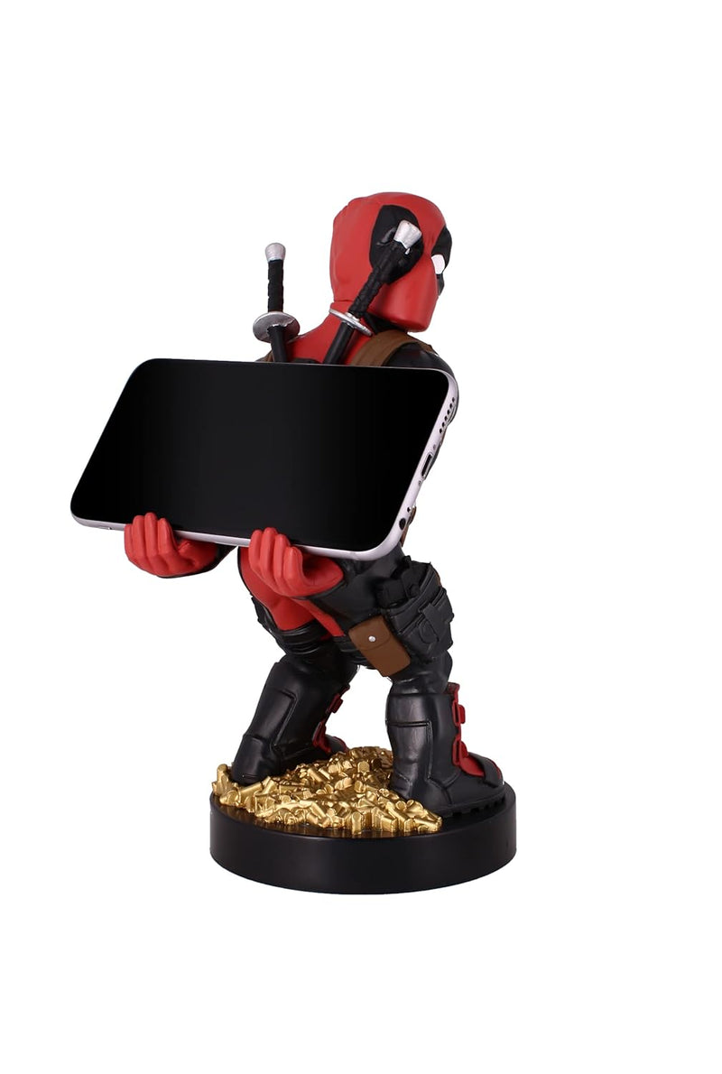 Cable Guys - Rear View Deadpool Marvel Phone Holder & Collectable Desktop Gaming Accessories Holder