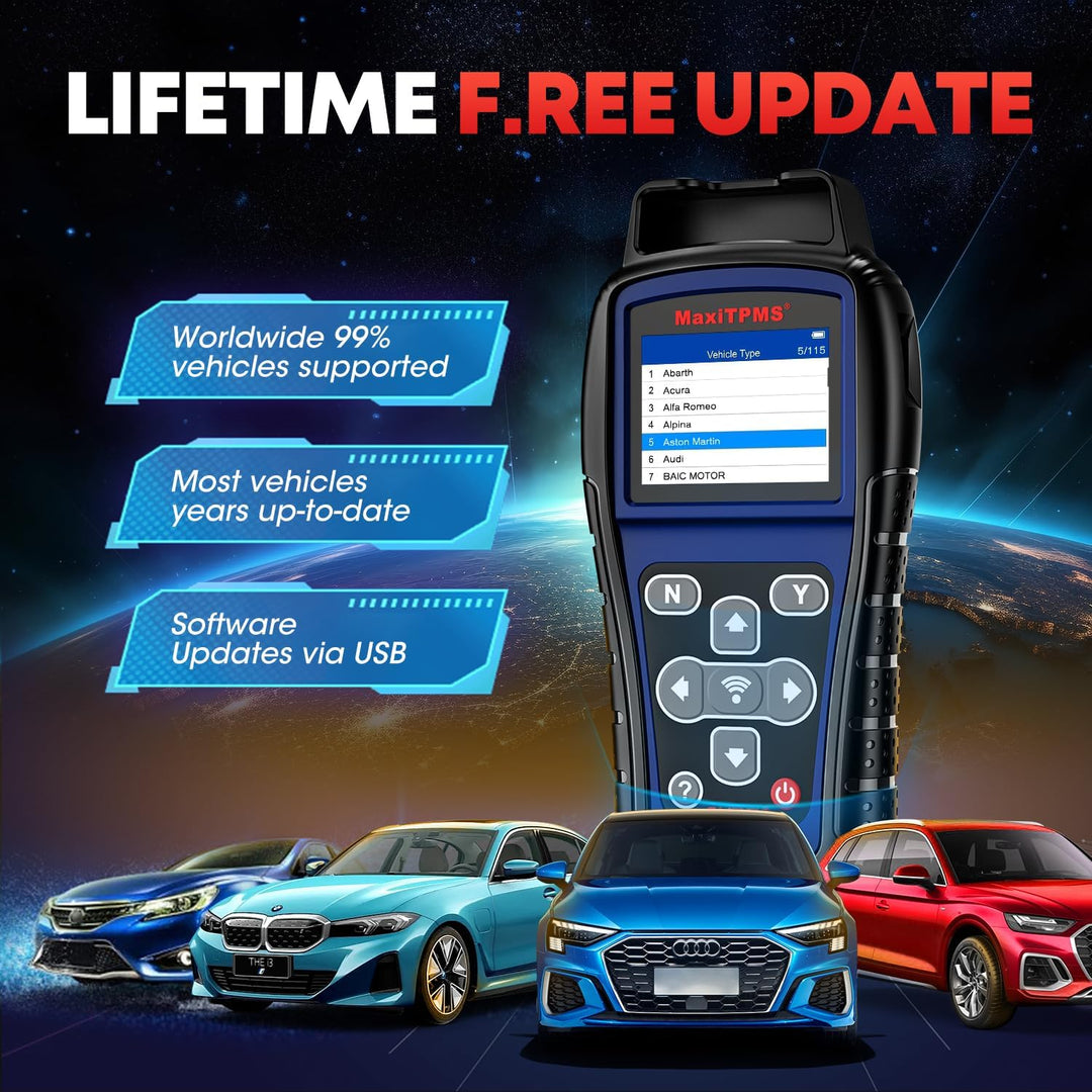 Autel MaxiTPMS TS501 TPMS Tool OBD2 Reifen Druck Monitor System Diagnosegerät für TPMS Sensoren Akti