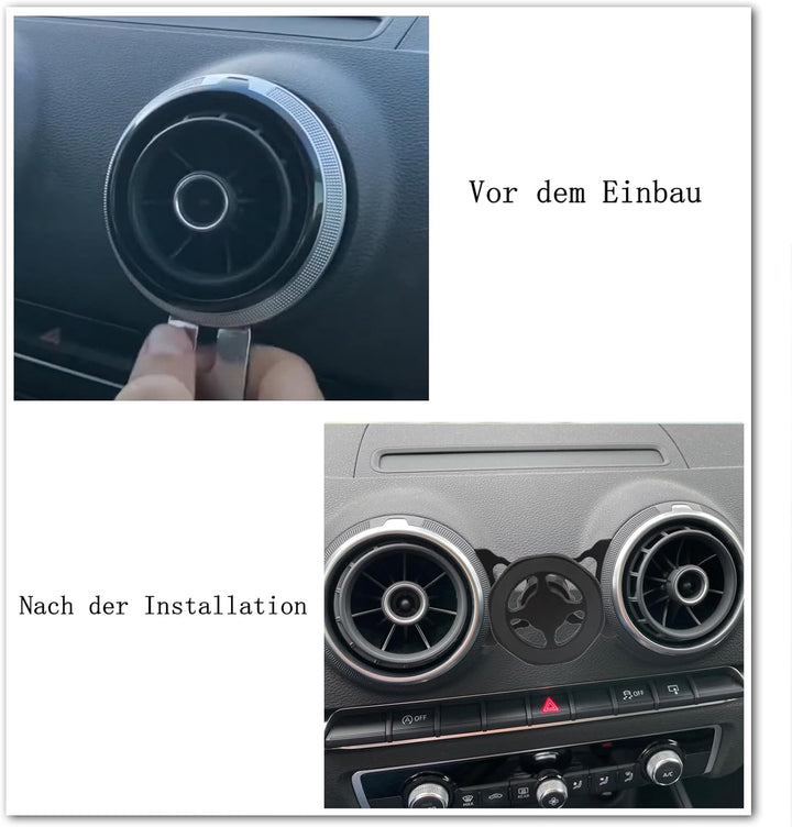 Auto Handyhalterung kompatibel Audi A3 8V und Audi S3 8V geeignet für MagSafe Smartphone und GPS mit