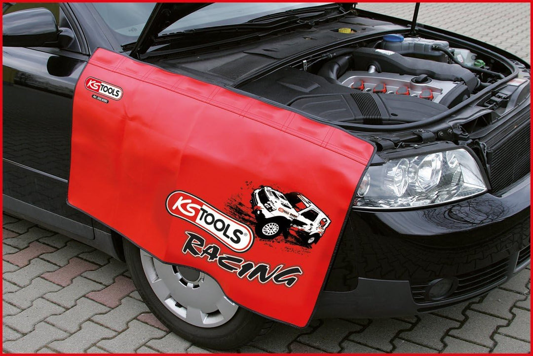 KS Tools 500.8050 Fahrzeugschoner mit eingenähten Magneten, 1070x600mm