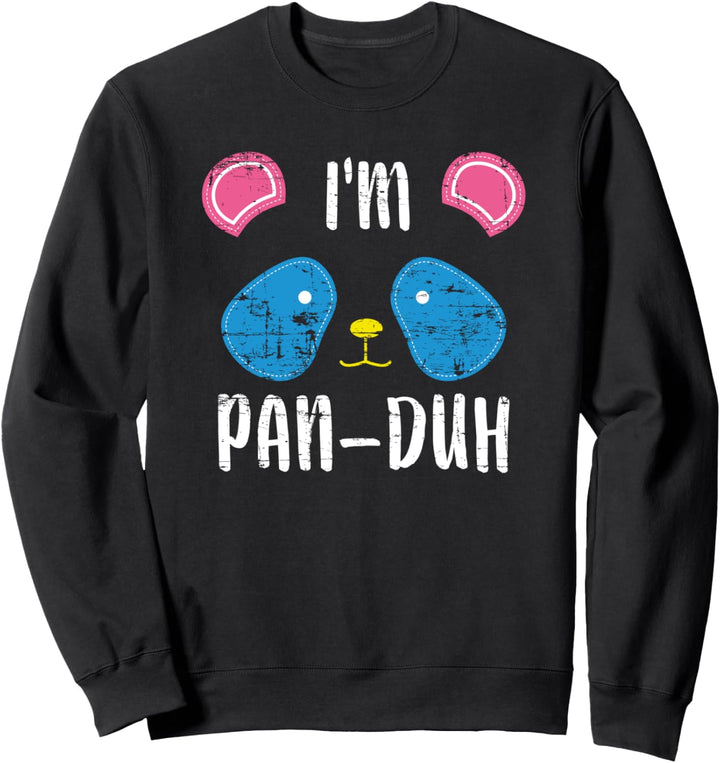 Pan Pride CSD LGBTQ Queer Geschenk Panda Pansexuell Sweatshirt