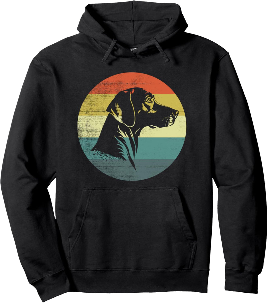 Retro Design Magyar Vizsla Hund Pullover Hoodie