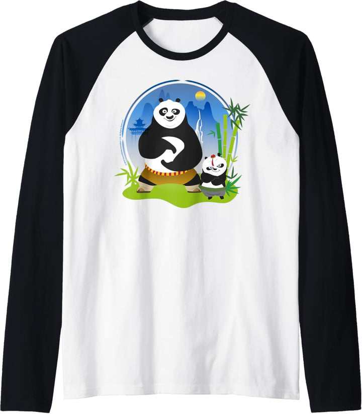 Kung Fu Panda Po And Bao Circle Portrait Raglan