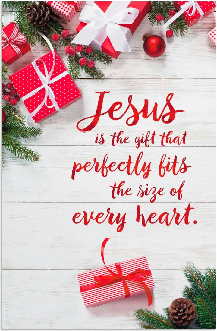DaySpring KJV Weihnachtskarten mit Aufschrift "Jesus is the Gift", 50 Stück