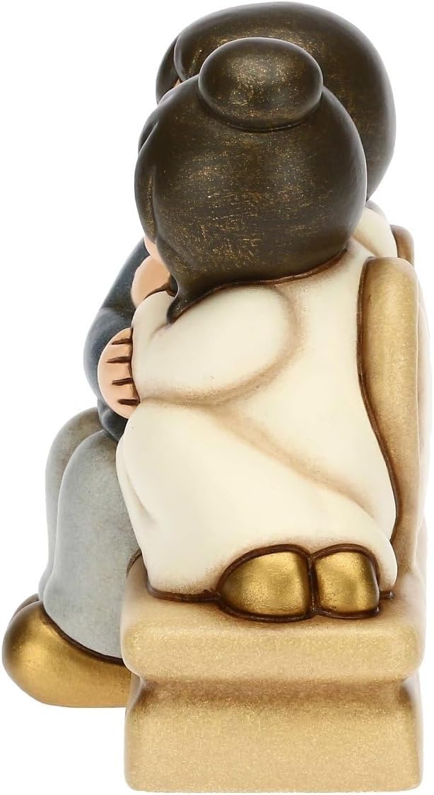 THUN, Gastgeschenk für Hochzeit mit Paar Bräutigam in Einer Umarmung, Keramik, handverziert, grosse