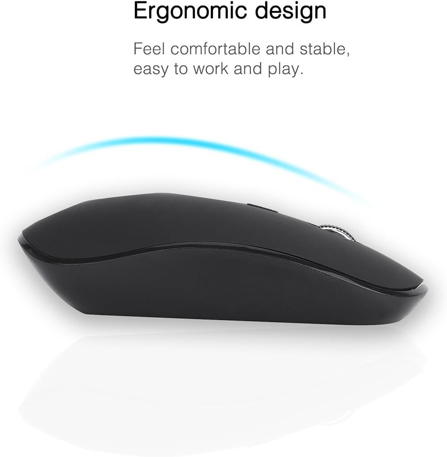 USB C Wireless Tastatur und Maus Combo, Full Size Typ c Tastatur und Maus Kompatibel für Win 7/8/10,
