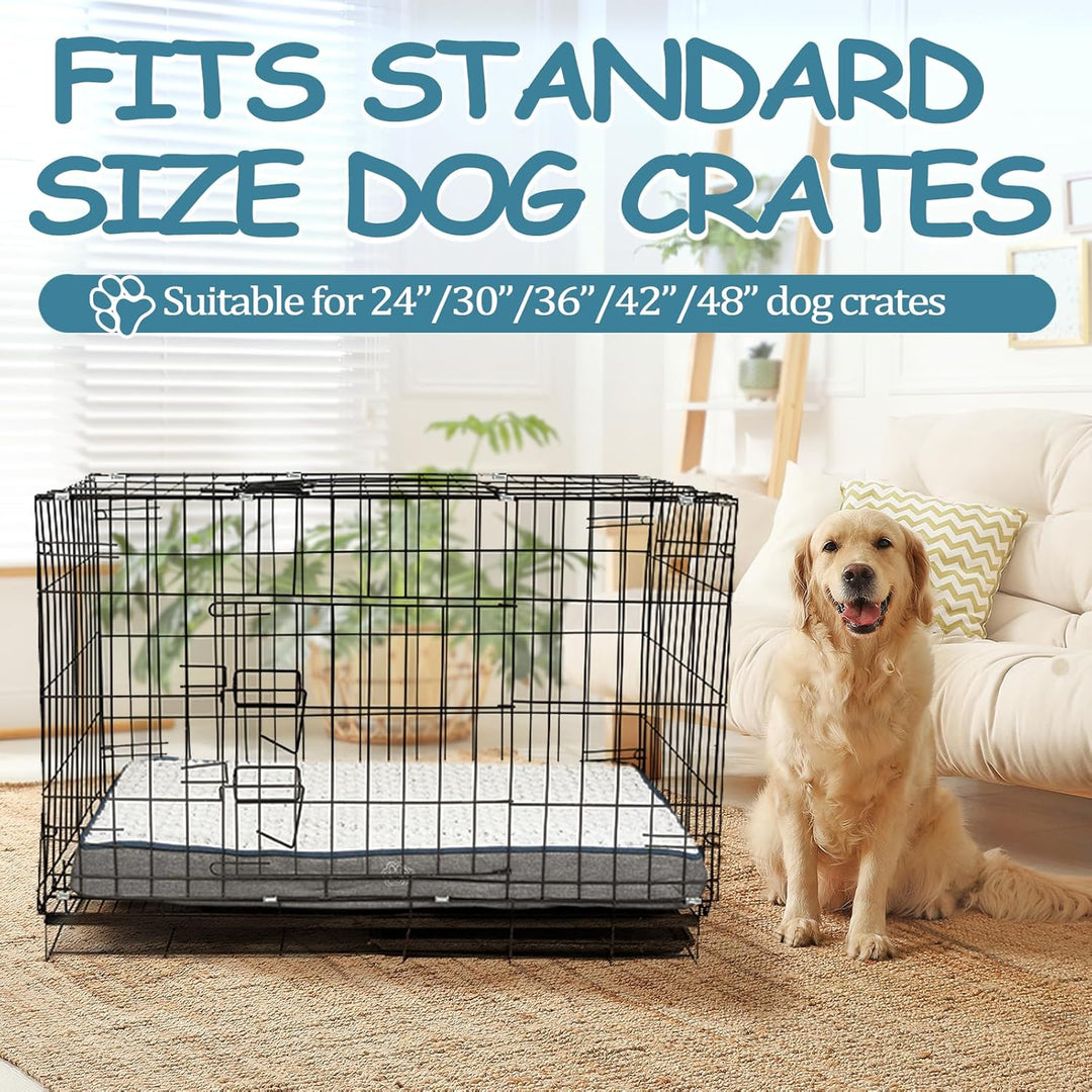 EMPSIGN Hundekissen Grosse Hunde waschbar, Hundebett Wasserdicht L 90x60x7,5cm, Hundematte Abnehmbar