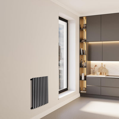 VILSTEIN Design Heizkörper Flach, Flachheizkörper, Paneelheizkörper, Wandheizkörper, Mittelanschluss