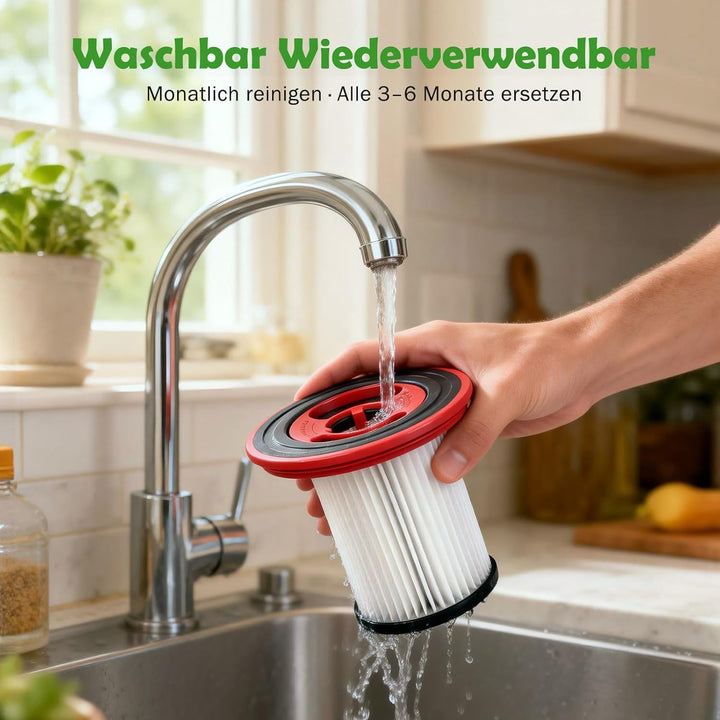 Ersatzfilter für Bosch Unlimited 7, Waschbarer HEPA-Filter aus Edelstahl Zubehör Wrsatzteile für Bos