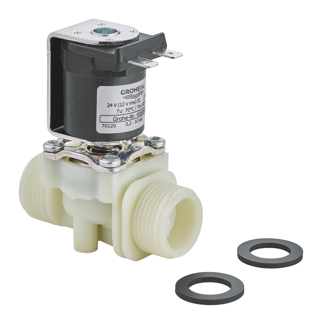 GROHE Magnetventil (Wandmontage, Griffe aus Metall, Herstellergarantie: 5 Jahre), 43828000