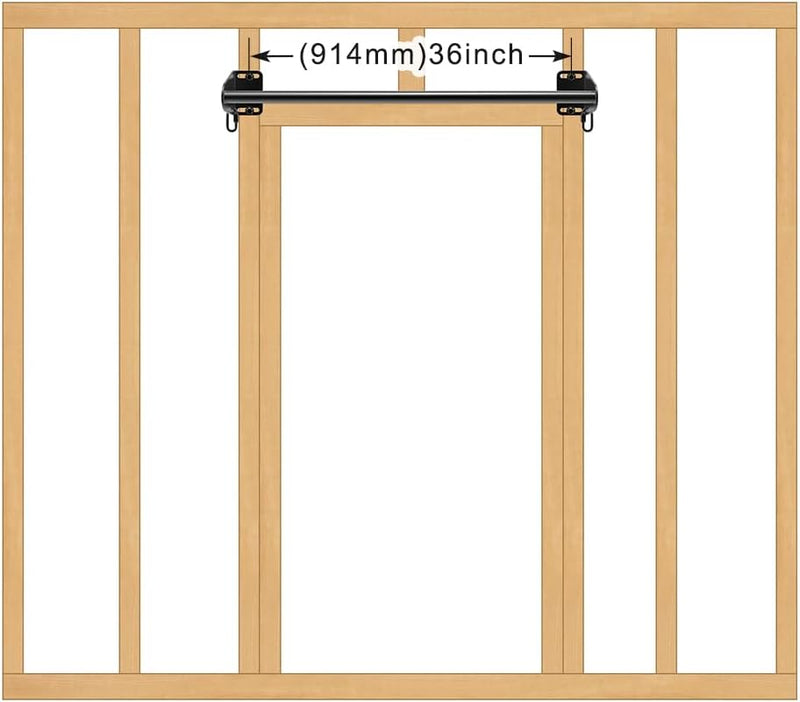 SELEWARE Wandmontierte Klimmzugstange, Heavy Duty Klimmzugstange für die Tür, Multifunktionale Home