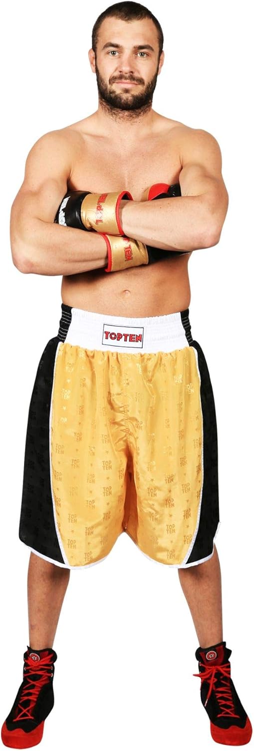 TOP TEN Shorts „Champ“ XXL Gold - Schwarz, XXL Gold - Schwarz