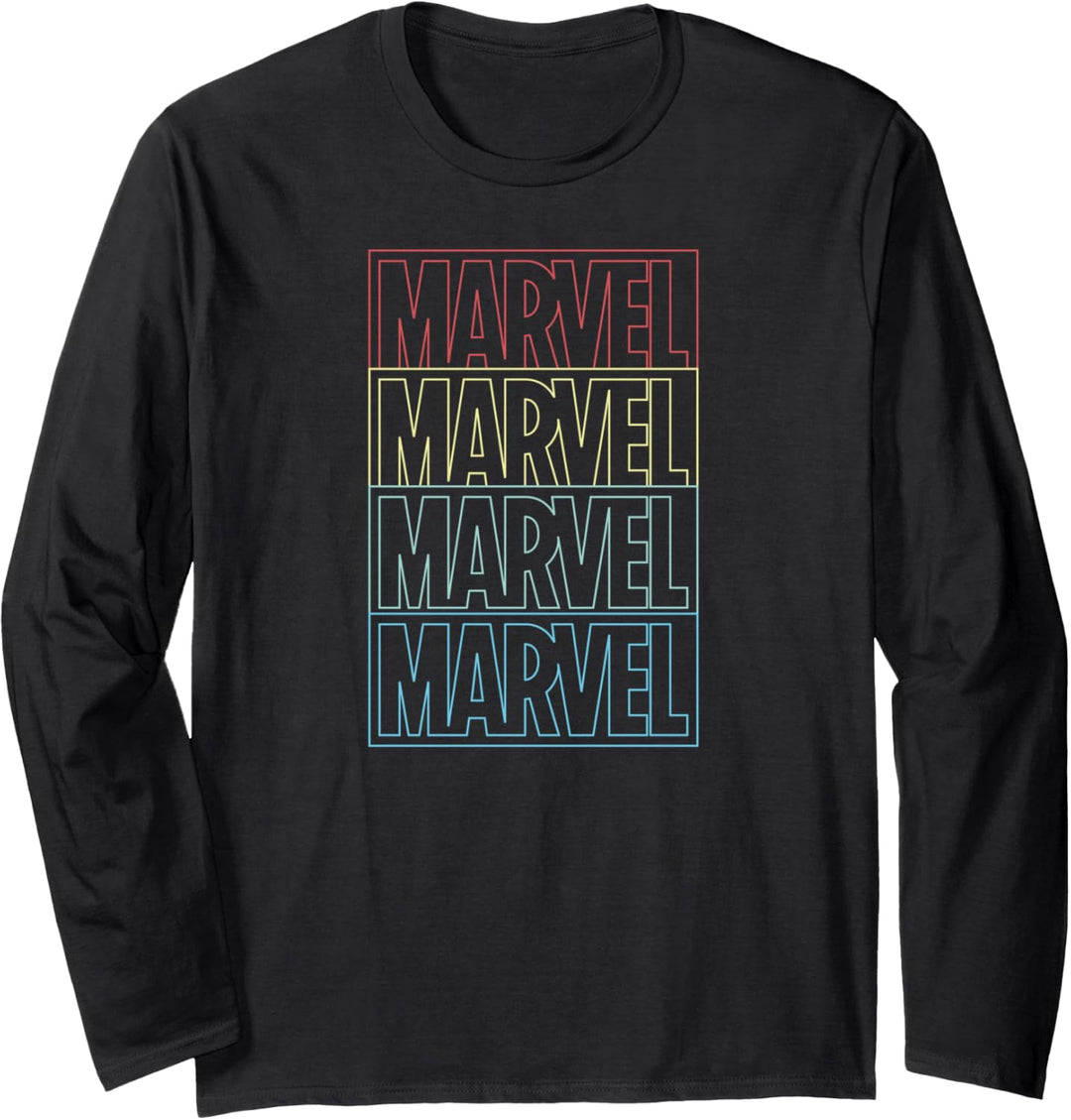 Marvel Line Logo Yellow Langarmshirt